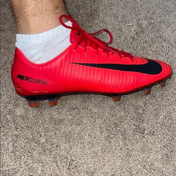 mercurial red cleats